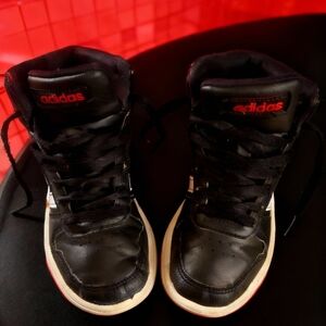 Adidas Kids Black and Red Sneakers